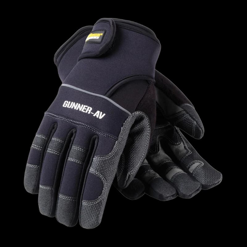 Maximum Safety Gunner AV Anti Vibration Black Glove