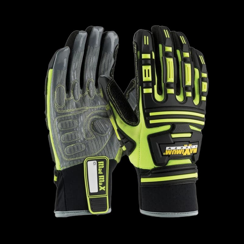 Maximum Safety Roustabout Yellow Hi Vis Glove Large Pair