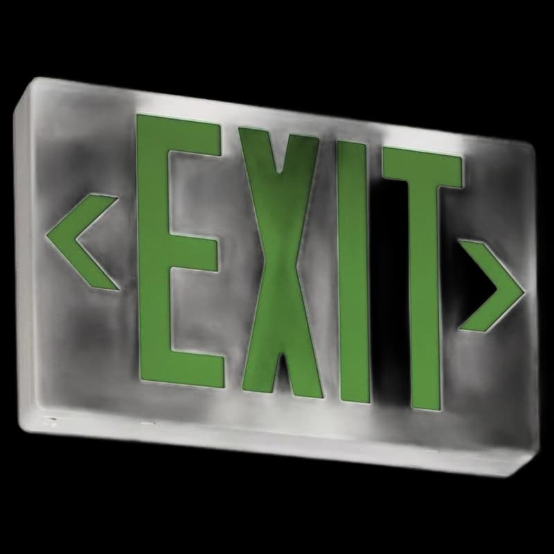 Lithonia Green Exit with Back Up Battery
