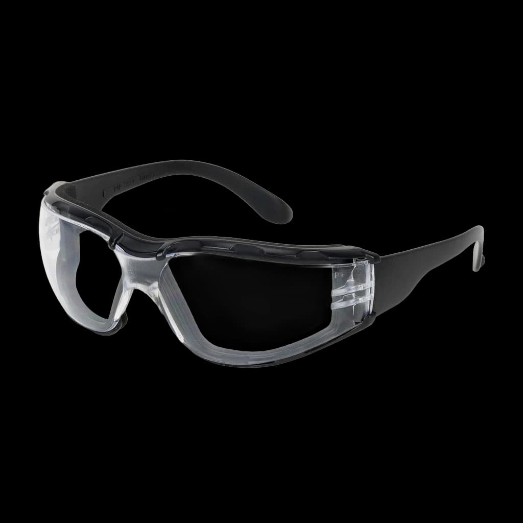 Zenon Z12 Clear Lens Foam Rimless Safety Glasses Black Templ