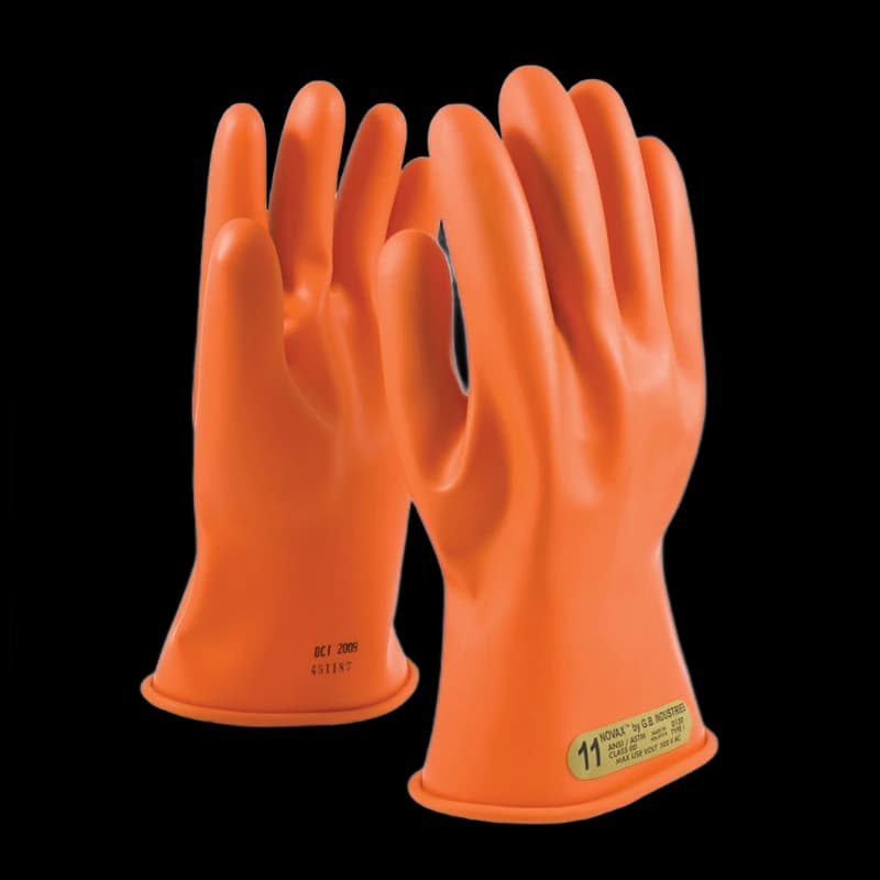 Novax Rubber Electrical Insulating Gloves Size 10 Pair Class
